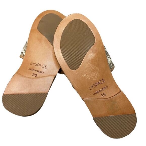 L*Space x Revolve Zumba Sandal Tan Women’s size 35 / 5 NEW - Picture 5 of 8